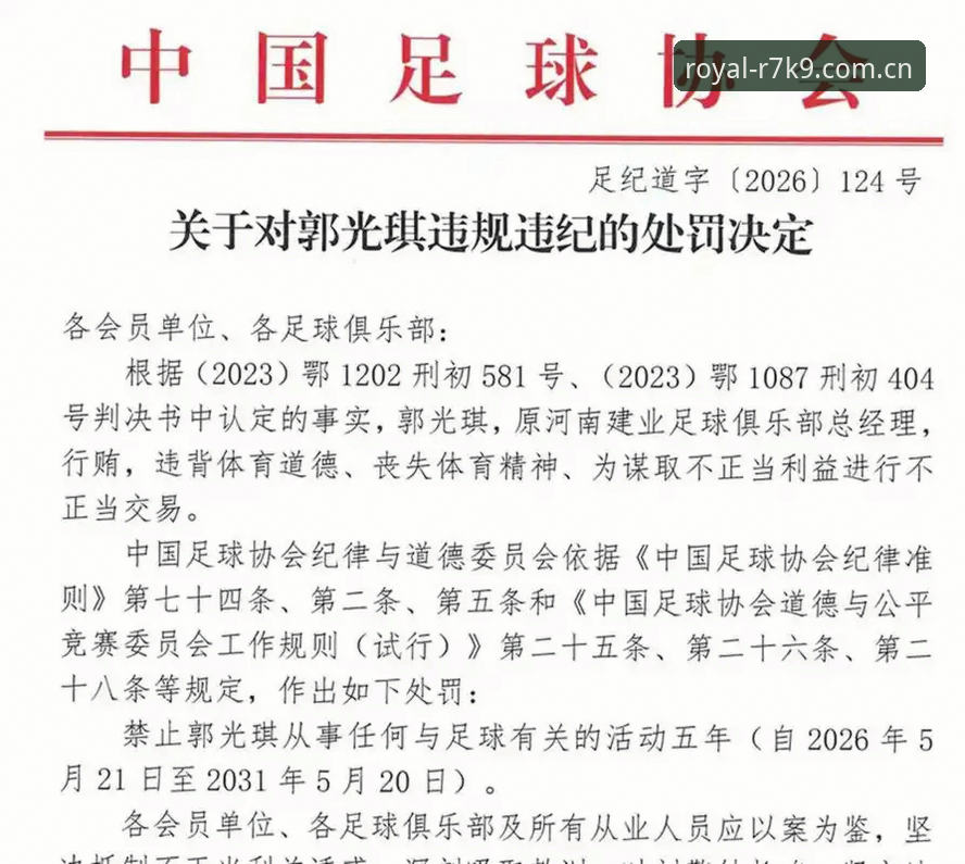 中国足协第三批禁足名单全面解析：从高管到球员的行业净化深度分析